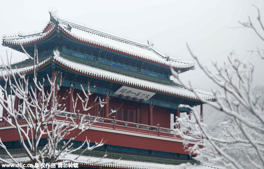 雪后居庸關(guān)長(zhǎng)城美景（組圖）