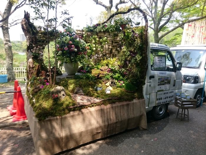 輪子上的風(fēng)景：卡車上的“后花園” 哪一個(gè)最美？（組圖）