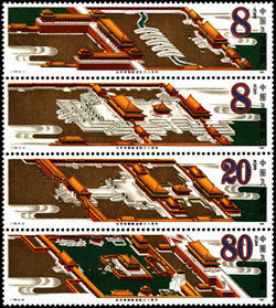 World cultural heritages on stamps