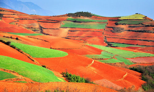 The Color Palette Landscape of Dongchuan, Yunnan