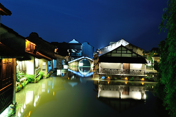 Feeling tender night in Wuzhen