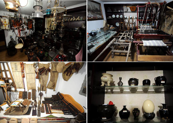 10 thousand pieces of handicrafts displayed in collector's home