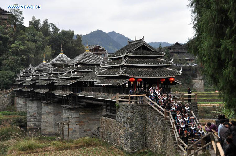 People celebrate 100th anniversary of bridge completion in SW China