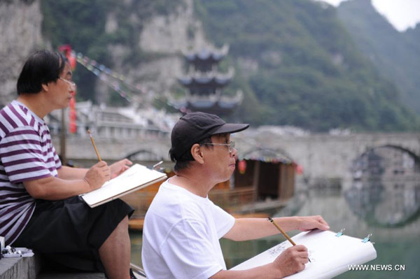 Picturesque ancient town in SW China