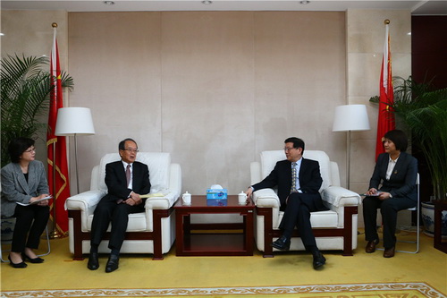 President Li Wei meets with head of Japan-China Economic Association