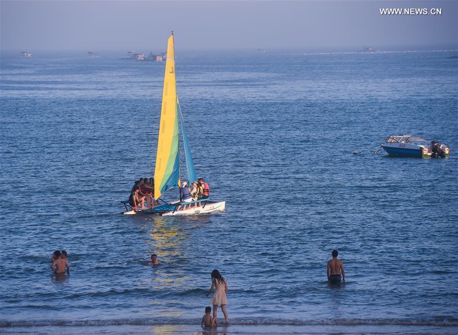 Enchanting scenery of coastline in SE China's Fujian