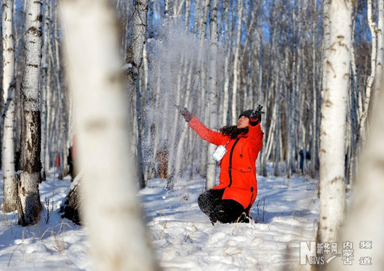 Snow-wrapped Greater Khingan Range