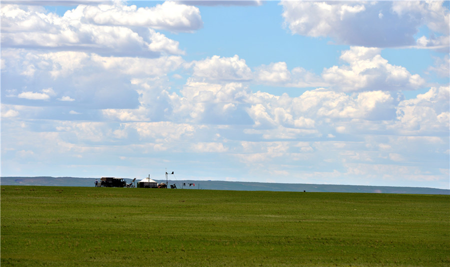 Summer scenery of Xilingol Grassland in N China's Inner Mongolia