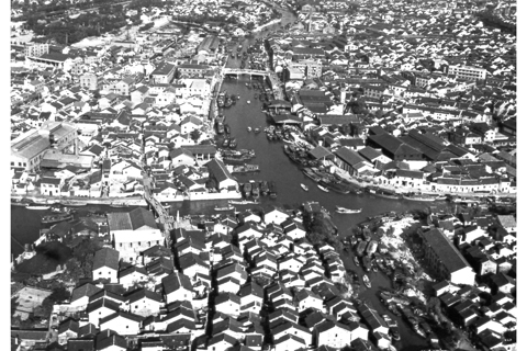 Aerial views of Wuxi's downtown