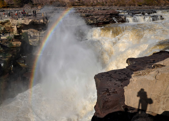 Hukou Waterfall rainbow