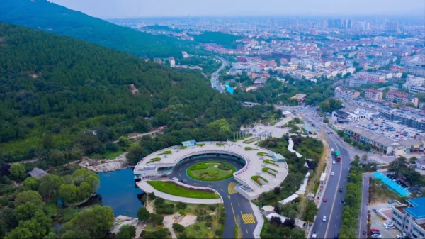 Aerial photos show charming Tai'an