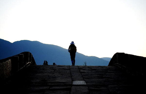 Tourists visit Shaxi town