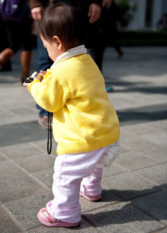 Crotchless pants in China