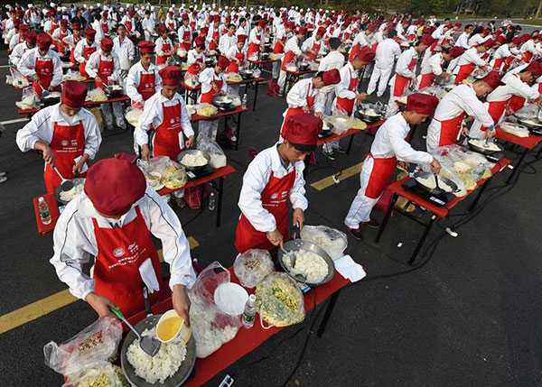 Fried rice record a waste of food and money