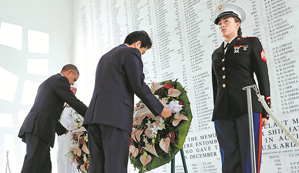 Abe's no-apology Pearl Harbor visit serves no purpose