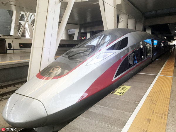 How does it feel to take the high-speed train in China?