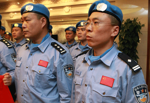 Peacekeepers depart for Sudan