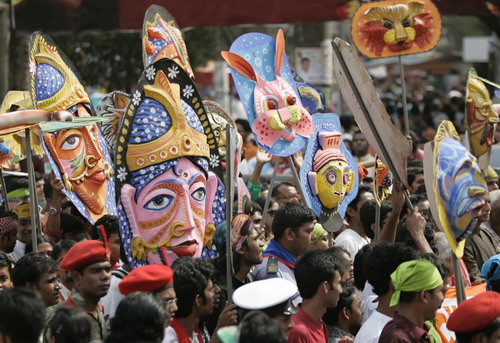 Bengali new year celebrated in Dhaka