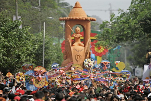 Bengali new year celebrated in Dhaka