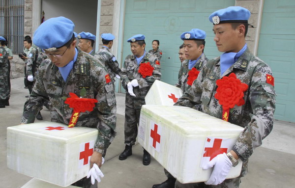 7th Chinese peacekeeping contingent leaves for Sudan