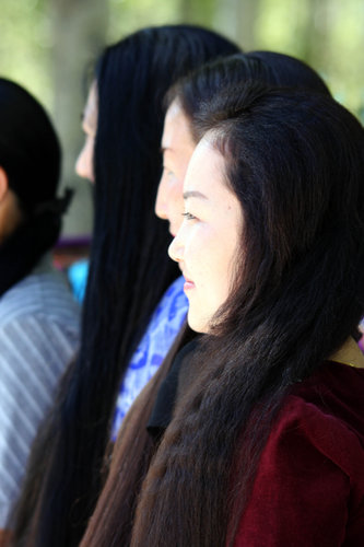 Whose hair is the fairest in Xinjiang?