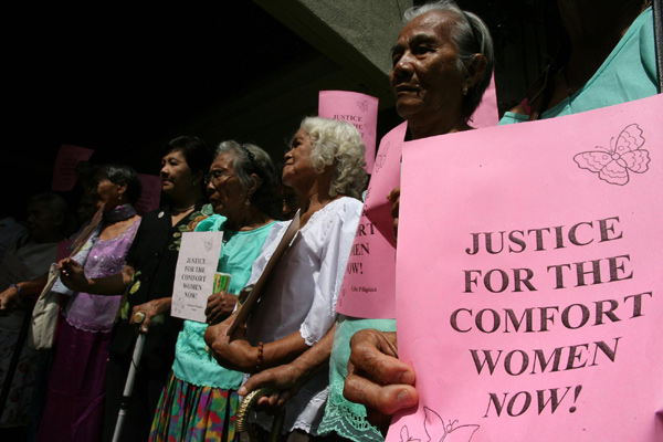 Philippine 'comfort women' protest for justice