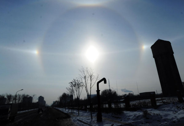 Parhelion dazzles NE China