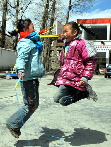 The joy of school for Tibetan pupils