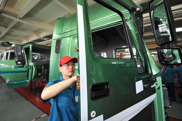 China doubles heavy truck exports