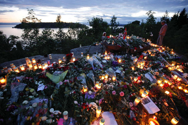 Paying respect for the twin attack victims