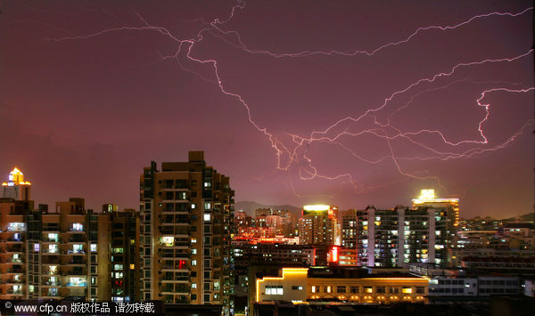 Rainstorms a prequel to typhoon Muifa in Fujian