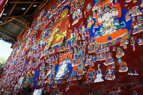 Thousand Buddha Cliffside Sculpture