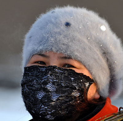 Abrupt temperature drop in N China