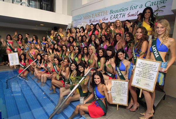 Miss Earth beauty contest in Manila