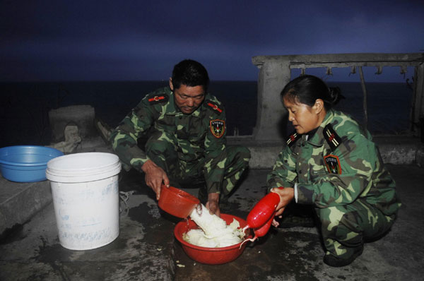 Couple's 25-year garrison on island