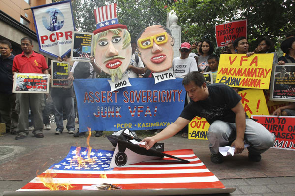 Anti-US protest held in Philippines