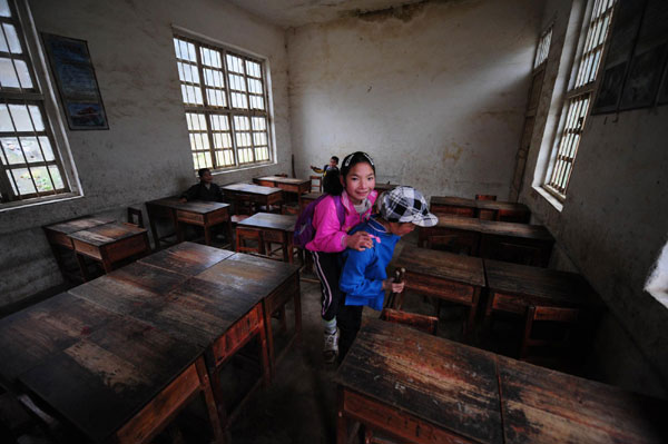 Crippling walk to school for polio girl