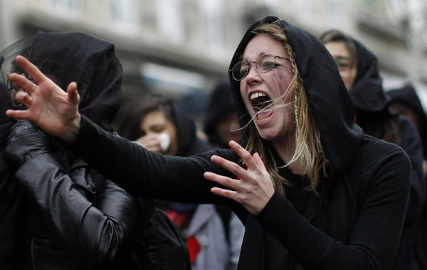 Students demonstrate against hike of tuition fees