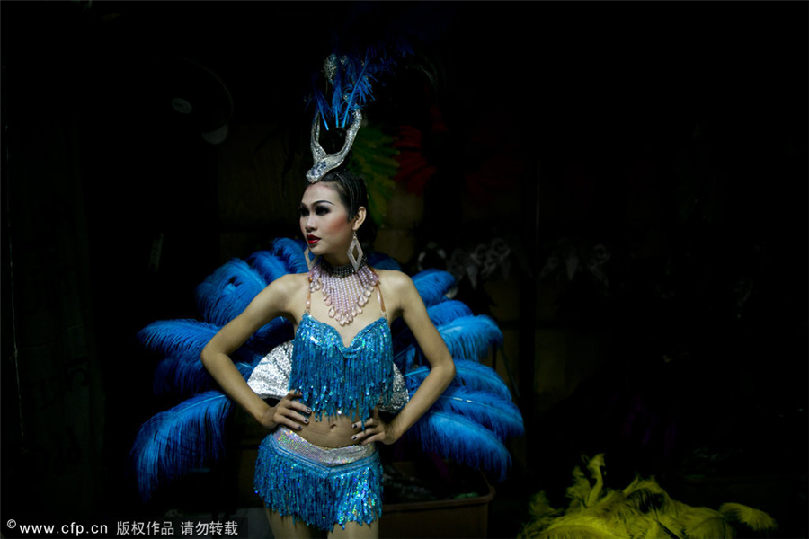 Ladyboys' lives on and off stage in Chiang Mai