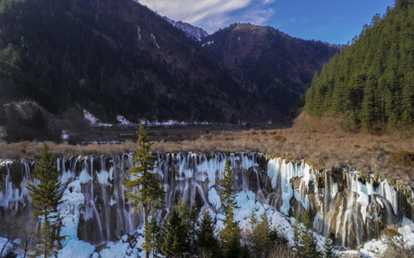 Icefall scenery in SW China