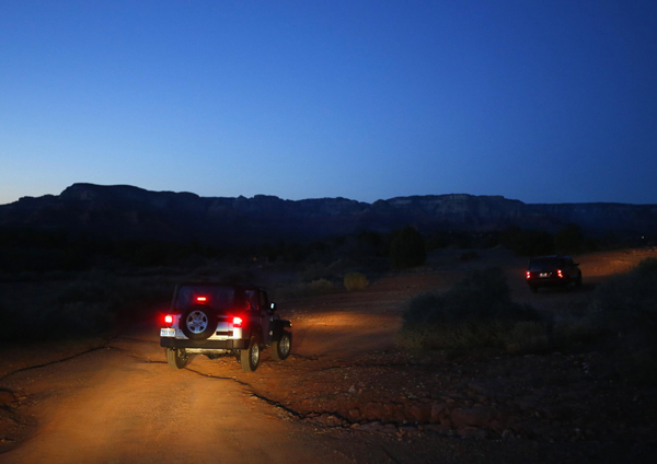 UFO tour in desert