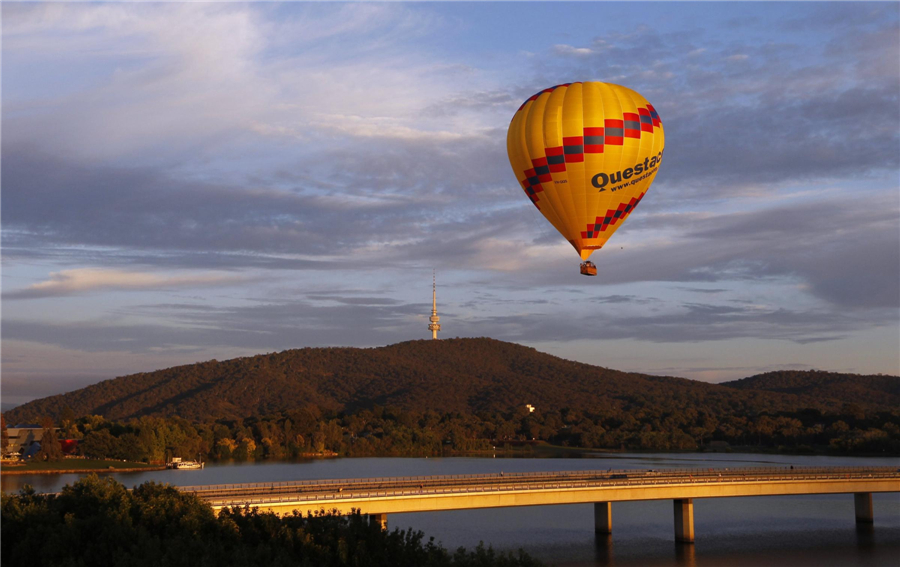 Balloon festival held in Canberra, Australia