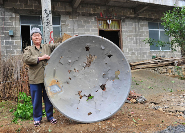 Rare hail hits South China