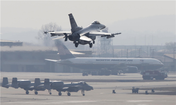 US F-22 fighters in joint military drill 'Foal Eagle'