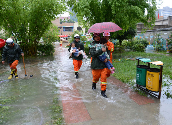 Rescue in the rain