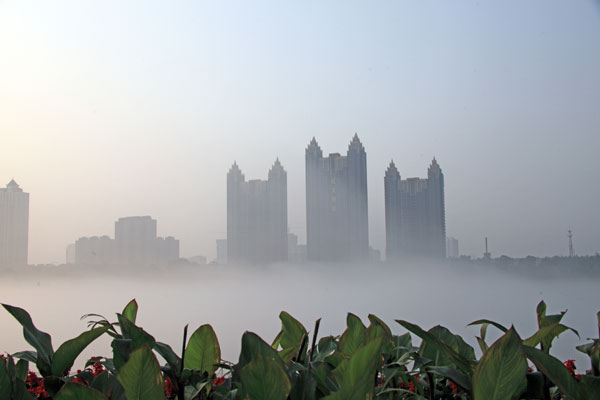 A hidden river beneath the mist