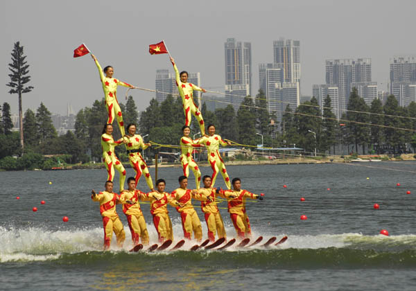 Water stunts in C China