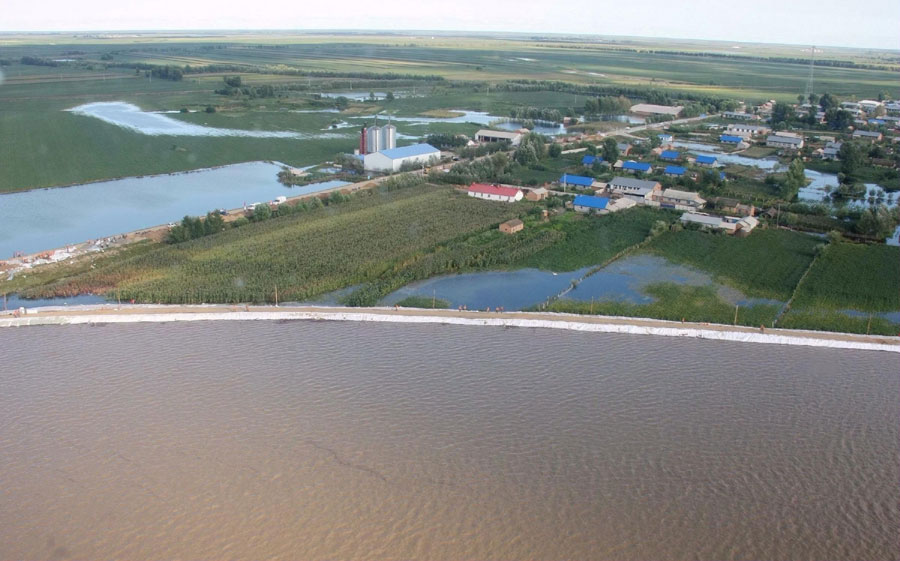 Relief efforts for flood area in NE China