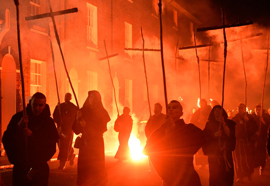 Bonfire night celebrations in England