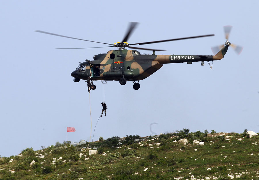 Training exercise of People's Liberation Army